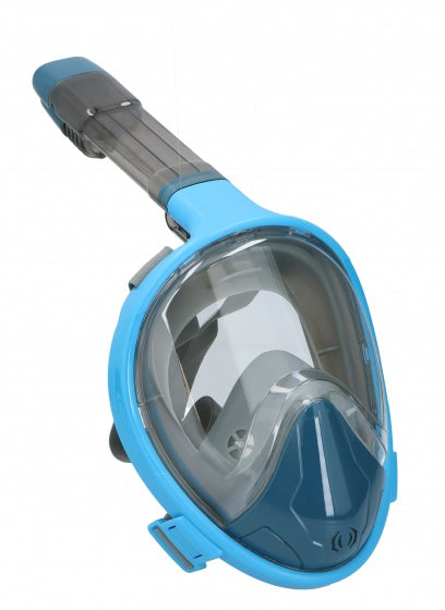 snorkelmasker full face junior blauw maat XS