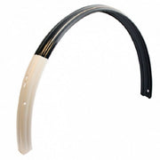 spatbord achter 28 x 1 1/2 inch staal zwart/wit