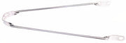 spatbordstang 28 inch staal zilver