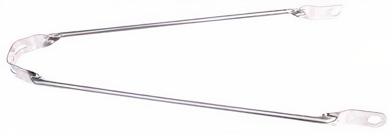 spatbordstang 28 inch staal zilver