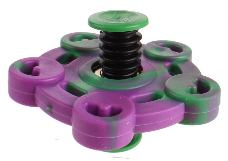 Springing Flip Spinner junior 7 cm paars/groen (547451)