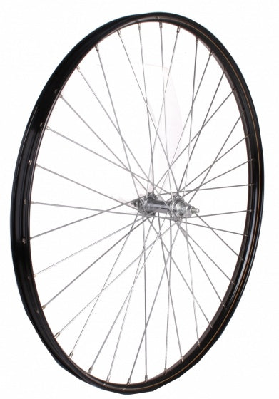 voorwiel 28 inch rollerbrake 36G alu zwart