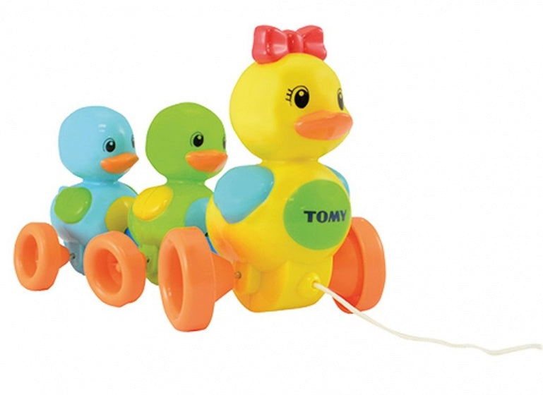 trekfiguren waggel kwak eendjes 30 cm multicolor