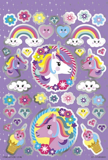 stickerset Unicorn Booklet 14 x 21 cm 4 vellen