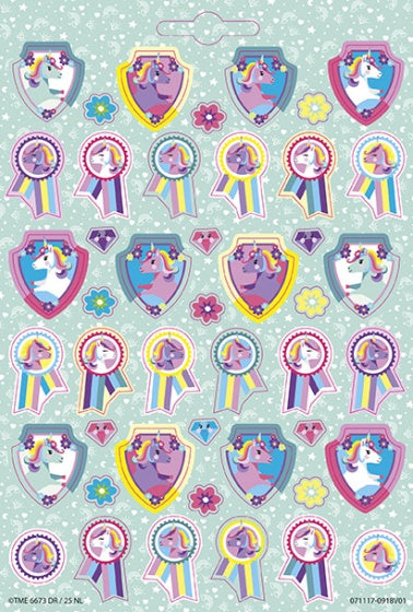 stickerset Unicorn Booklet 14 x 21 cm 4 vellen