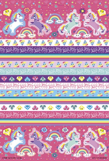 stickerset Unicorn Booklet 14 x 21 cm 4 vellen