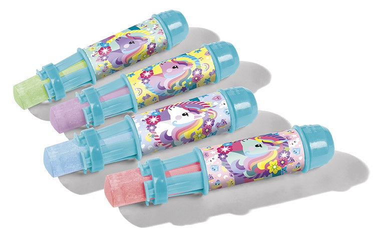 stoepkrijt Unicorn Rainbow 24 cm junior 8-delig