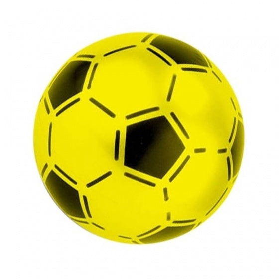 bal voetbalprint geel 21 cm
