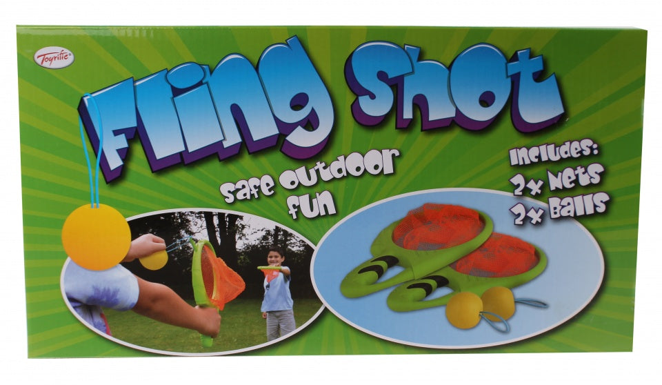 Fling shot vangset 4-delig groen 30 x 20 cm