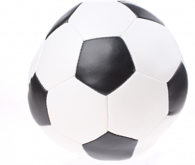 voetbal zwart 15 cm