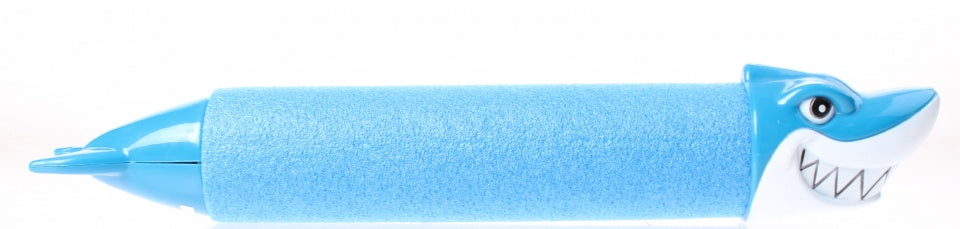 waterpistool haai 33 cm foam blauw