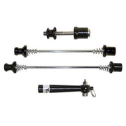 Quick Release Set Voor/Achter-Naaf en Zadelpen Zwart