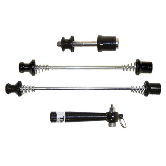 Quick Release Set Voor/Achter-Naaf en Zadelpen Zwart