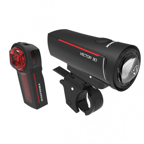 verlichtingsset Vector LS300 & LS740 30 lux zwart 2-delig