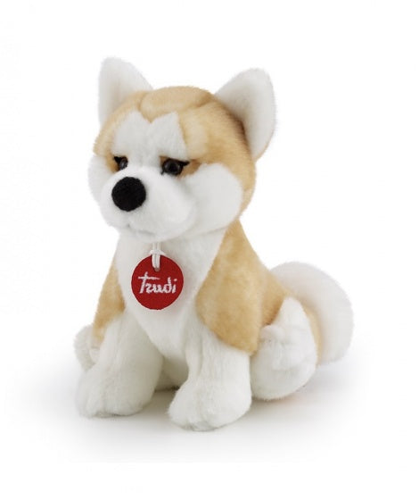 knuffel Akita Ascanio 25 cm lichtbruin/wit