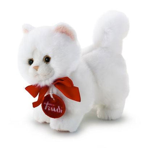 Knuffel Classic Kat 15 cm wit