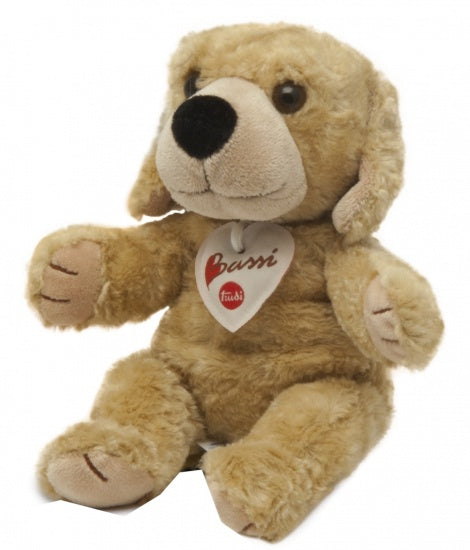 Knuffel hond 20 cm beige