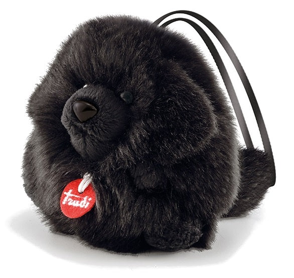 knuffel hond zwart 11 cm