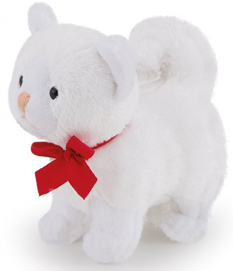 knuffel kitten wit 9 cm