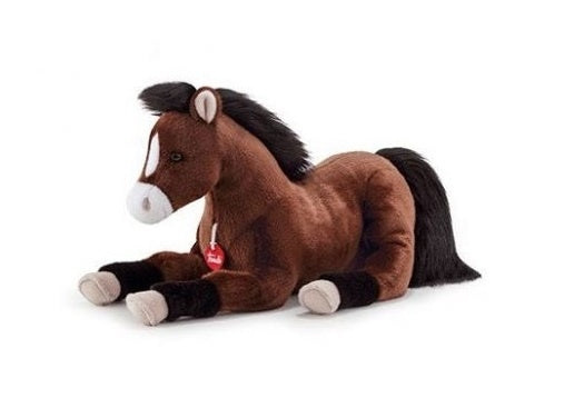 knuffel paard Pierre 52 cm bruin maat L
