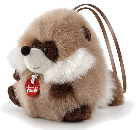 knuffel wasbeer bruin 11 cm