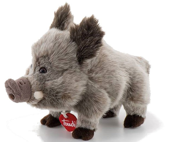 knuffel zwijn grijs 35 cm