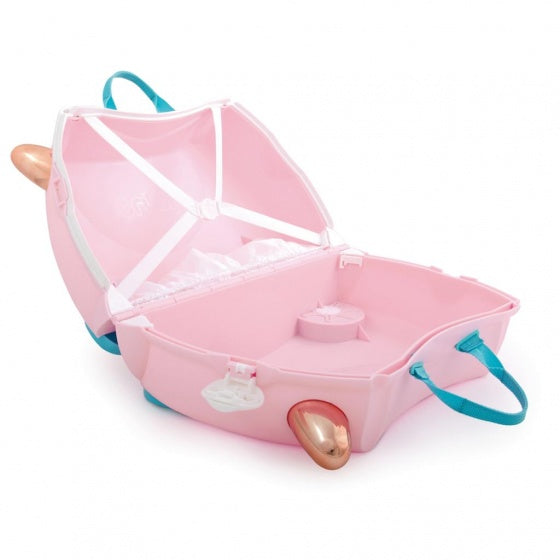 reiskoffer Ride-on Flamingo Flossi 46 x 30 cm roze