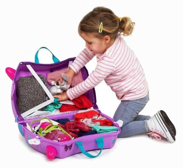 ride-on koffer Cat Cassie paars 18 liter