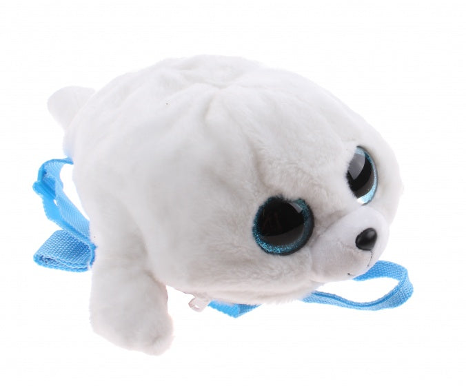 pluchen rugzak Icy 4 liter wit