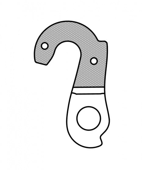 derailleurhanger GH-209 Wilier 50 mm zilver