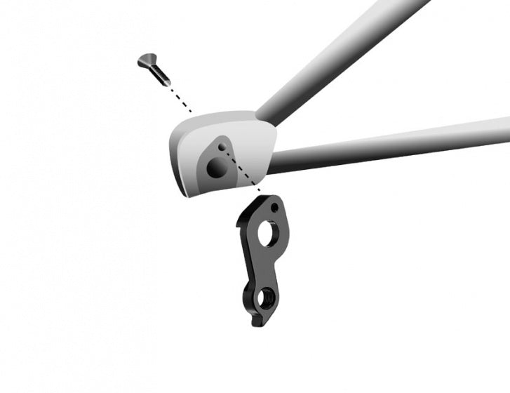 derailleurhanger GH-214 Focus 60 mm zwart