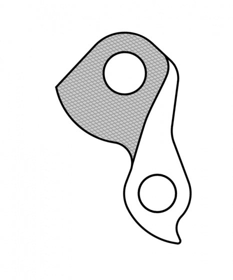 derailleurhanger GH-225 Trek 52 mm zwart