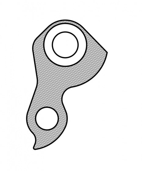 derailleurhanger GH-225 Trek 52 mm zwart