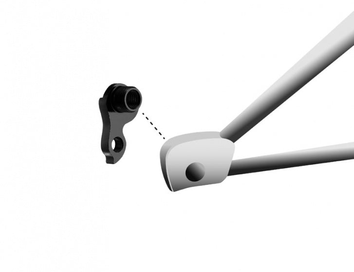 derailleurhanger GH-225 Trek 52 mm zwart
