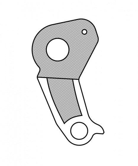derailleurhanger GH-236 Ghost 62 mm zwart