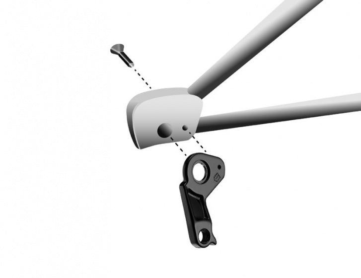 derailleurhanger GH-236 Ghost 62 mm zwart