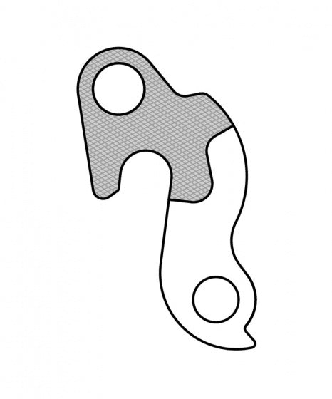 derailleurhanger GH-237 BMC 62 mm zilver