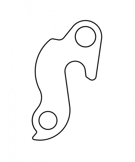 derailleurhanger GH-237 BMC 62 mm zilver