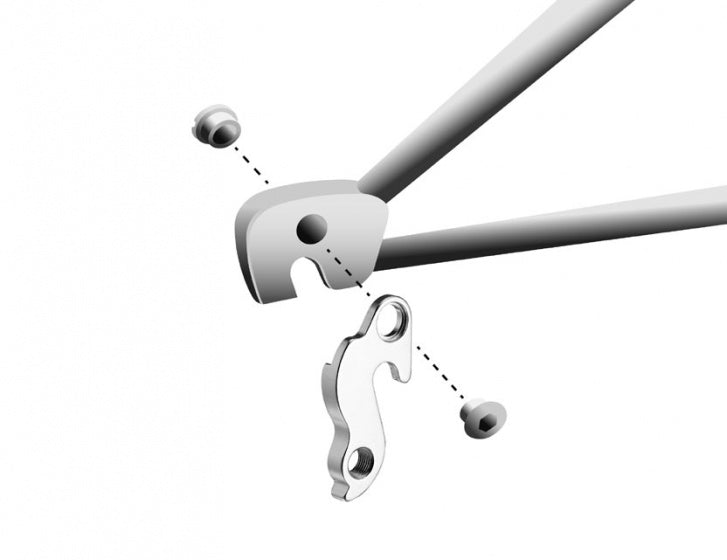 derailleurhanger GH-237 BMC 62 mm zilver