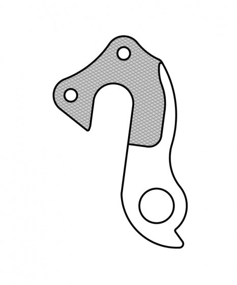 derailleurhanger GH-254 Bulls 56 mm zilver