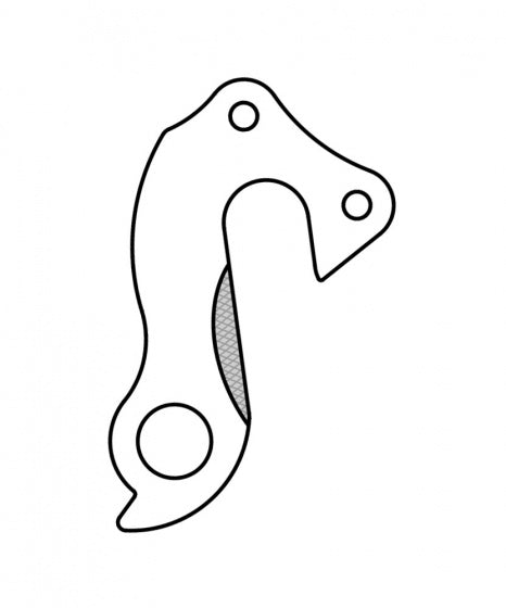 derailleurhanger GH-254 Bulls 56 mm zilver
