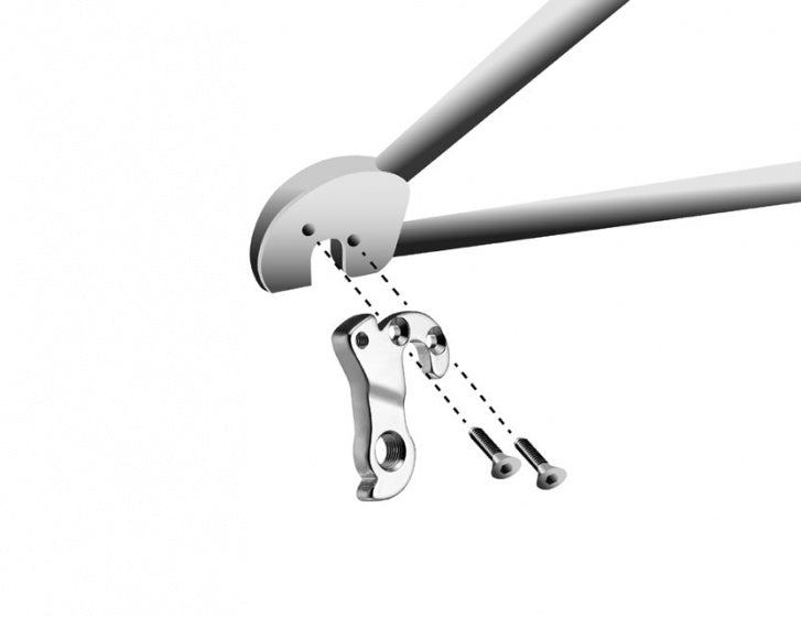derailleurhanger GH-259 Giant 52 mm zilver