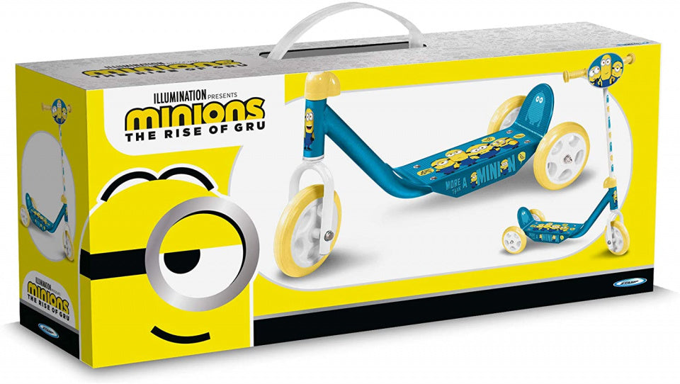 3-wiel kinderstep  Minions 2 Junior Voetrem Blauw/Geel
