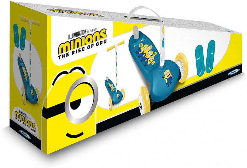 3-wiel kinderstep Minions 2 Junior Voetrem Blauw/Wit