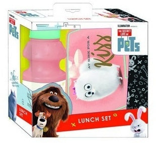 lunchset Secret Life of Pets roze 2-delig