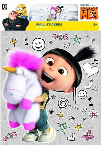 muurstickers Despicable Me Agnes & Unicorn