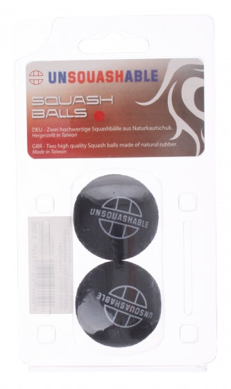 squashballen rode stip zwart 2 stuks