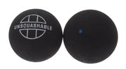 squashballen blauwe stip zwart 2 stuks