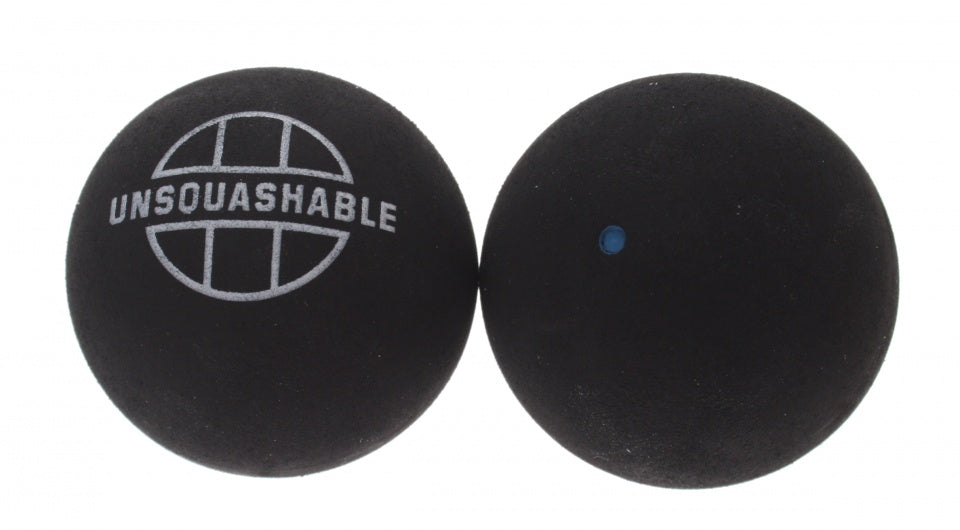 squashballen blauwe stip zwart 2 stuks