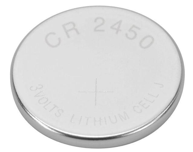 batterij CR2450 voor M5 en M6 fietscomputer 3V zilver
